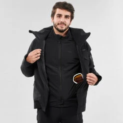 WEDZE Men’s Ski Jacket - 980 Black 24 WEDZE Men’s Ski Jacket - 980 Black -WEDZE SHOP mens ski jacket 980 black 4