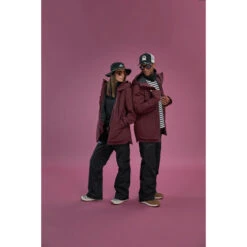 WEDZE Men’s Ski Jacket - FR 100 Burgundy -WEDZE SHOP mens ski jacket fr100 burgundy 15