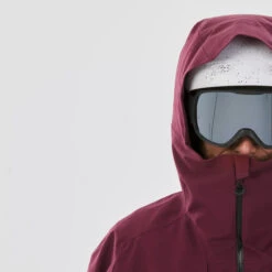 WEDZE Men’s Ski Jacket - FR 100 Burgundy -WEDZE SHOP mens ski jacket fr100 burgundy 4