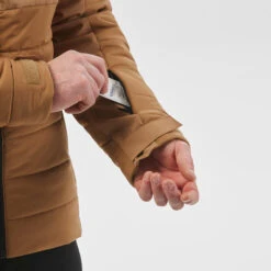 WEDZE Men’s Ski Mid-Length Jacket - Warm 100 Brown 20 WEDZE Men’s Ski Mid-Length Jacket - Warm 100 Brown -WEDZE SHOP mens ski mid length jacket warm 100 brown 5