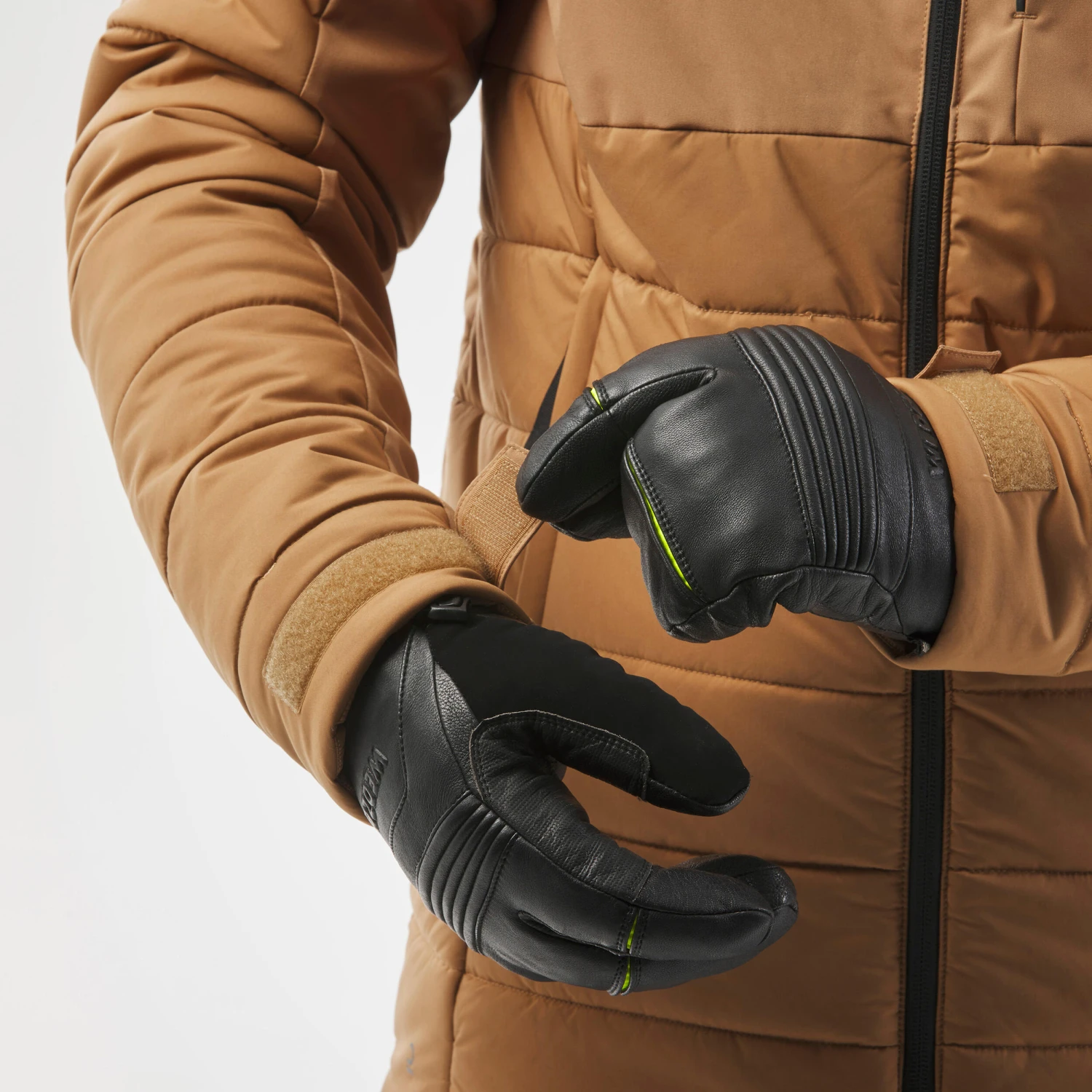 WEDZE Men’s Ski Mid-Length Jacket - Warm 100 Brown 7 WEDZE Men’s Ski Mid-Length Jacket - Warm 100 Brown - Image 7