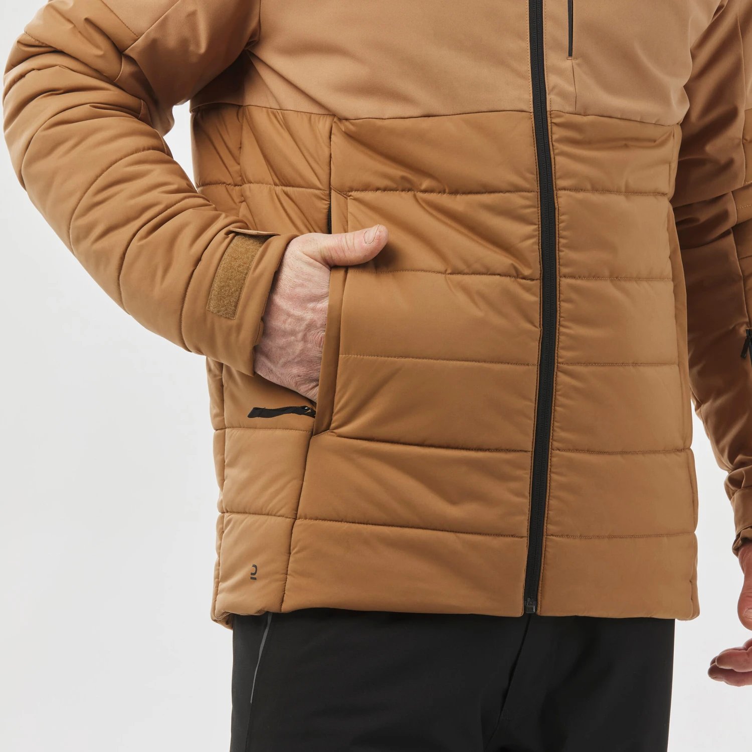 WEDZE Men’s Ski Mid-Length Jacket - Warm 100 Brown 8 WEDZE Men’s Ski Mid-Length Jacket - Warm 100 Brown - Image 8