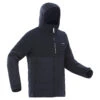 WEDZE Men’s Ski Mid-Length Jacket – Warm 100 Navy Blue