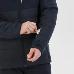 WEDZE Men’s Ski Mid-Length Jacket – Warm 100 Navy Blue -WEDZE SHOP mens ski mid length jacket warm 100 navy blue 6