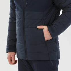WEDZE Men’s Ski Mid-Length Jacket – Warm 100 Navy Blue -WEDZE SHOP mens ski mid length jacket warm 100 navy blue 9