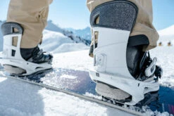 Men’s Snowboard Freestyle Bindings - SNB 500 White -WEDZE SHOP mens snowboard freestyle bindings snb500 white 11