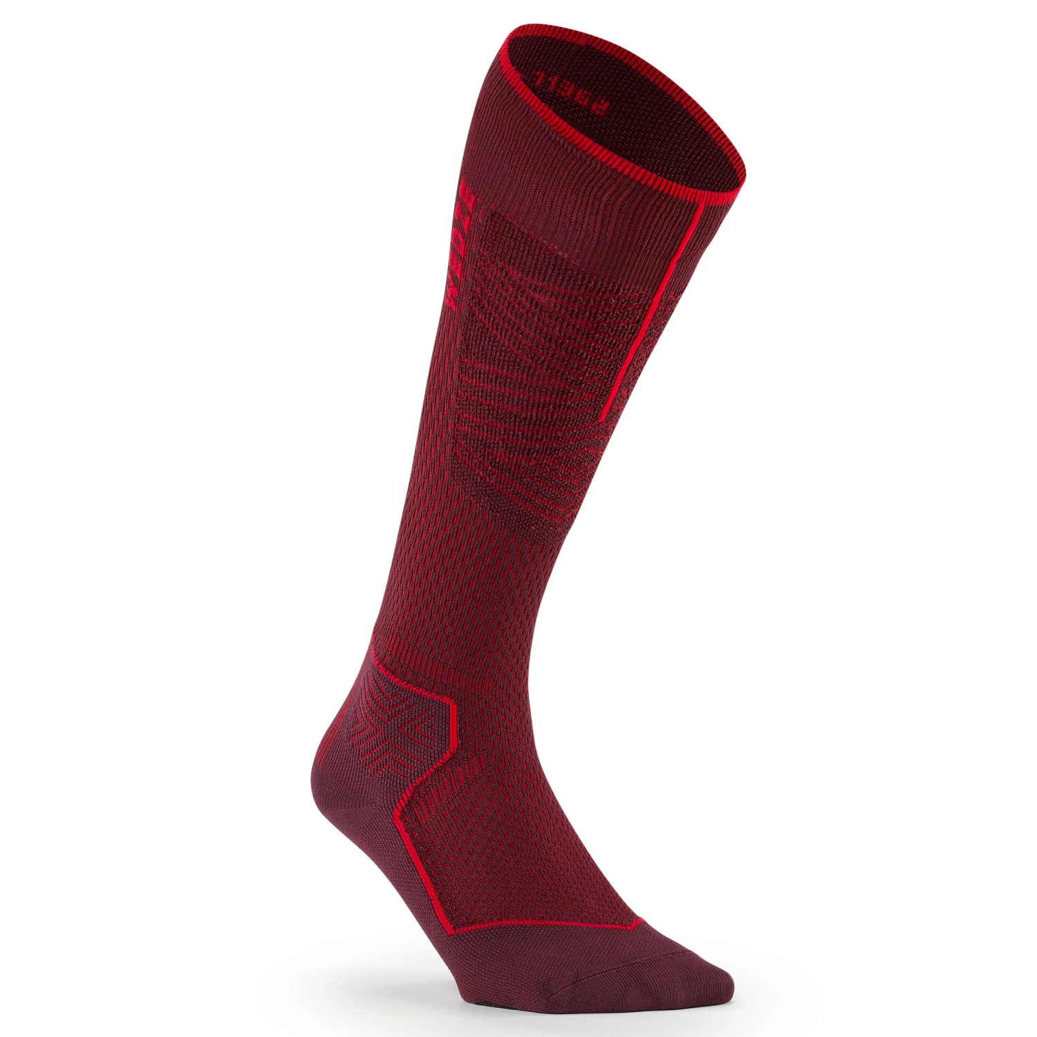 WEDZE Ski And Snowboard Socks - 900 NR Burgundy 1 WEDZE Ski And Snowboard Socks - 900 NR Burgundy
