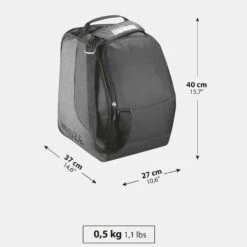 WEDZE Ski Boot Bag - 500 Grey/Black -WEDZE SHOP ski boot bag 500 grey black 3