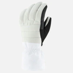 WEDZE Ski Gloves - 500 White -WEDZE SHOP ski gloves 500 white 4