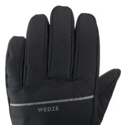WEDZE Ski Gloves - 100 Black -WEDZE SHOP ski gloves gl 100 black 4