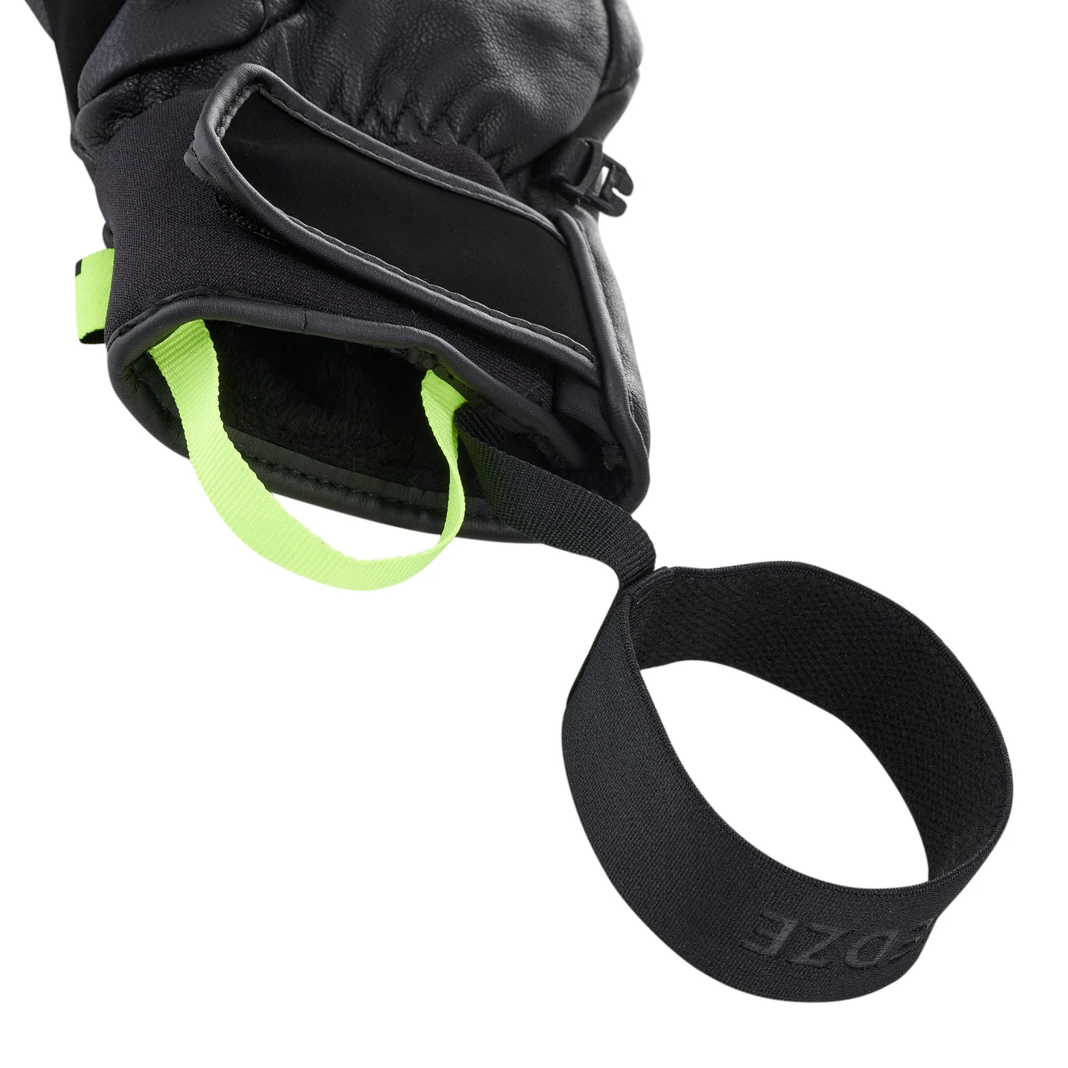 WEDZE Ski 3-Finger Gloves - 900 Black/Yellow 5 WEDZE Ski 3-Finger Gloves - 900 Black/Yellow - Image 5