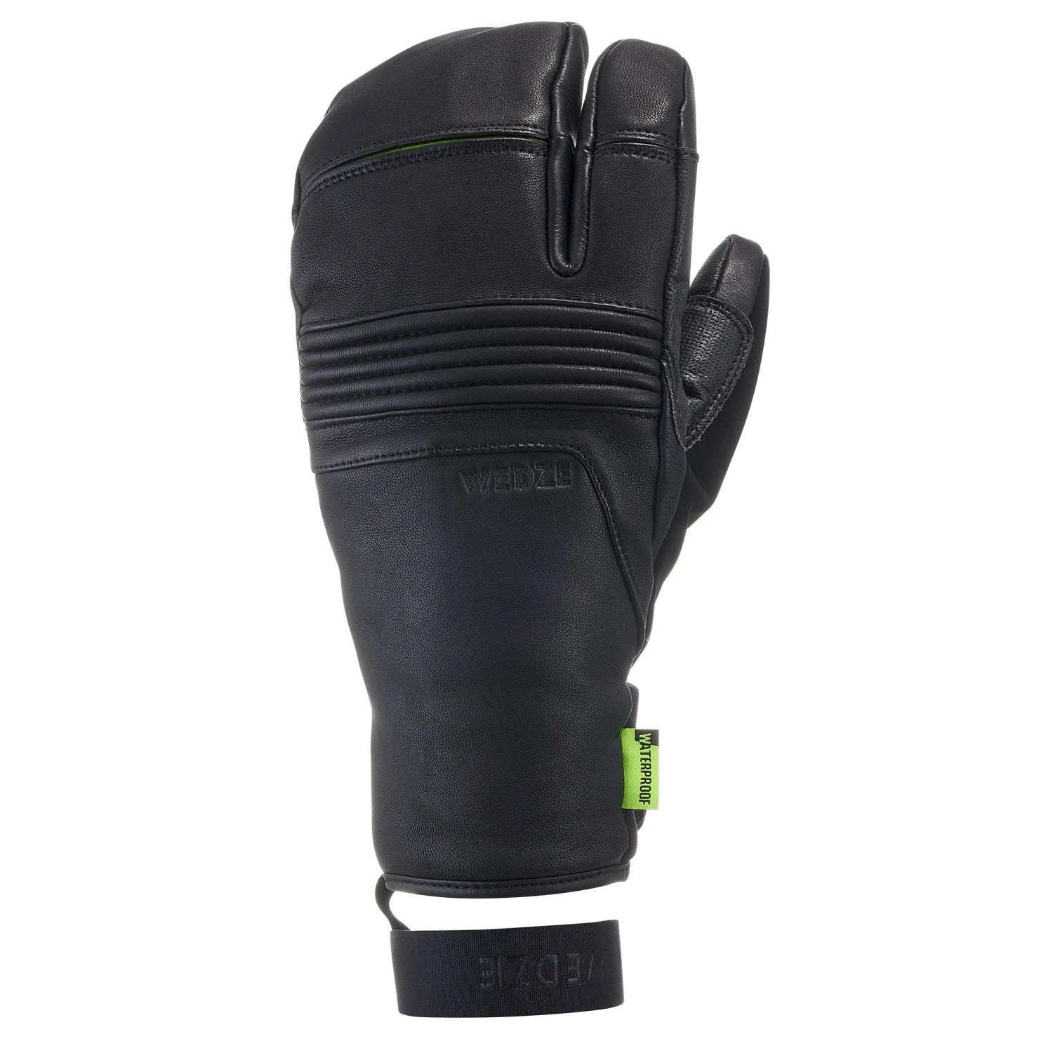 WEDZE Ski 3-Finger Gloves - 900 Black/Yellow 1 WEDZE Ski 3-Finger Gloves - 900 Black/Yellow