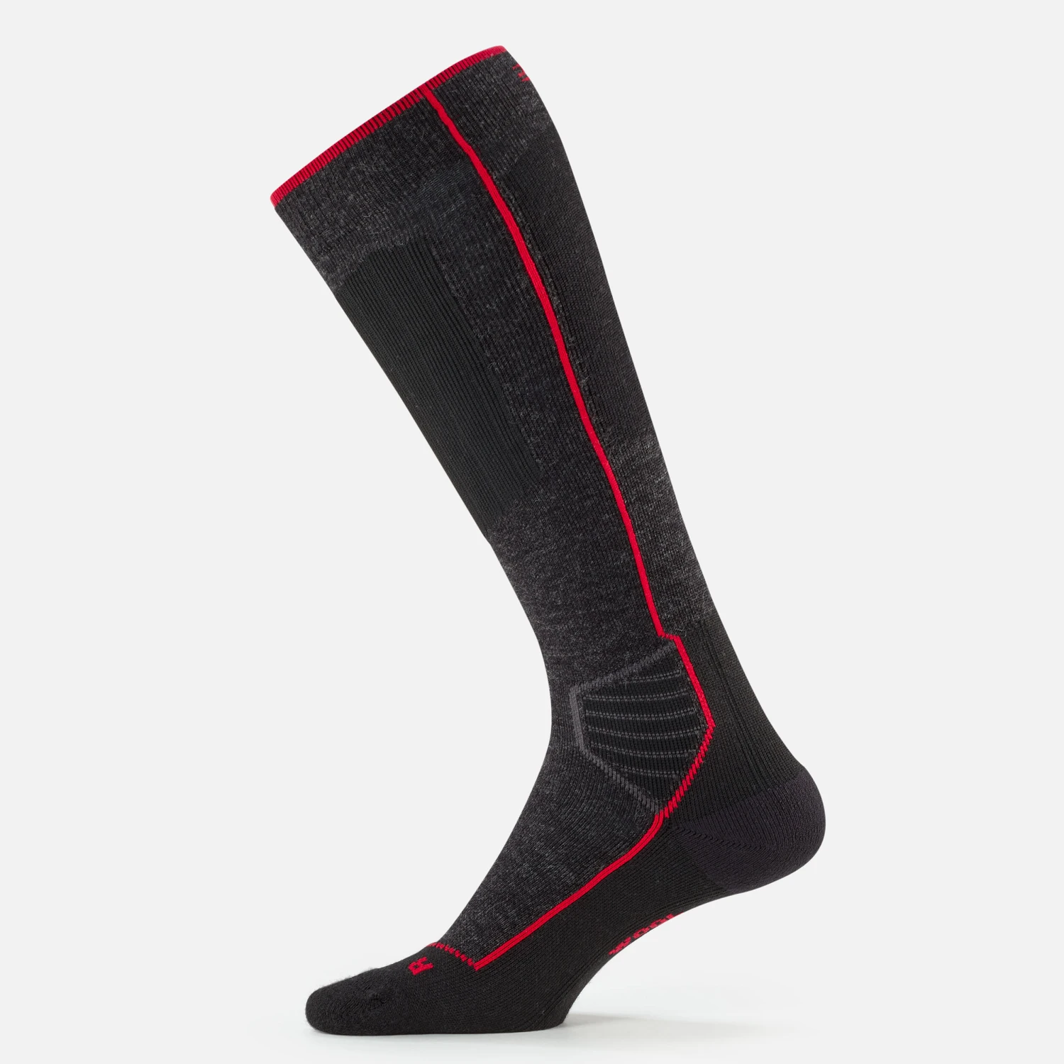 WEDZE Ski Socks - 900 Black 2 WEDZE Ski Socks - 900 Black - Image 2