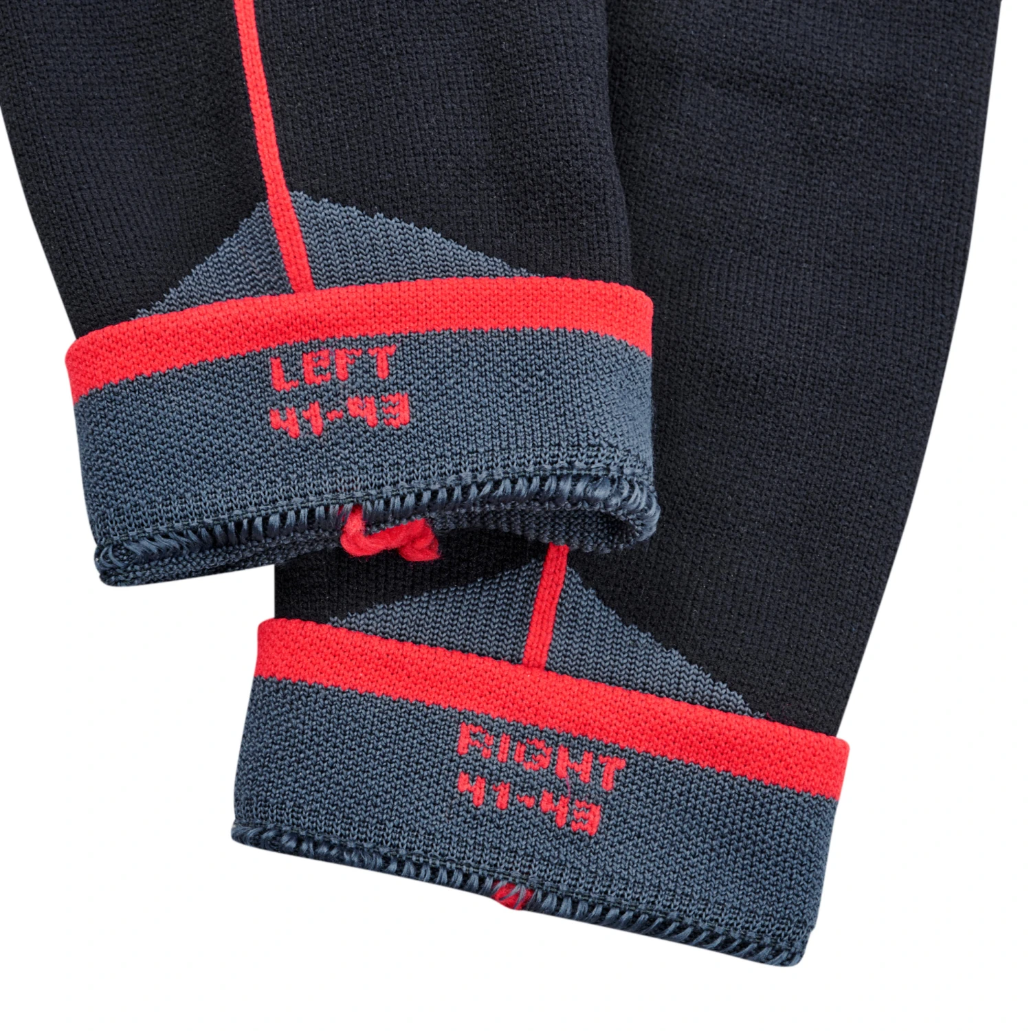 WEDZE Ski Socks - 500 Blue/Red 6 WEDZE Ski Socks - 500 Blue/Red - Image 6