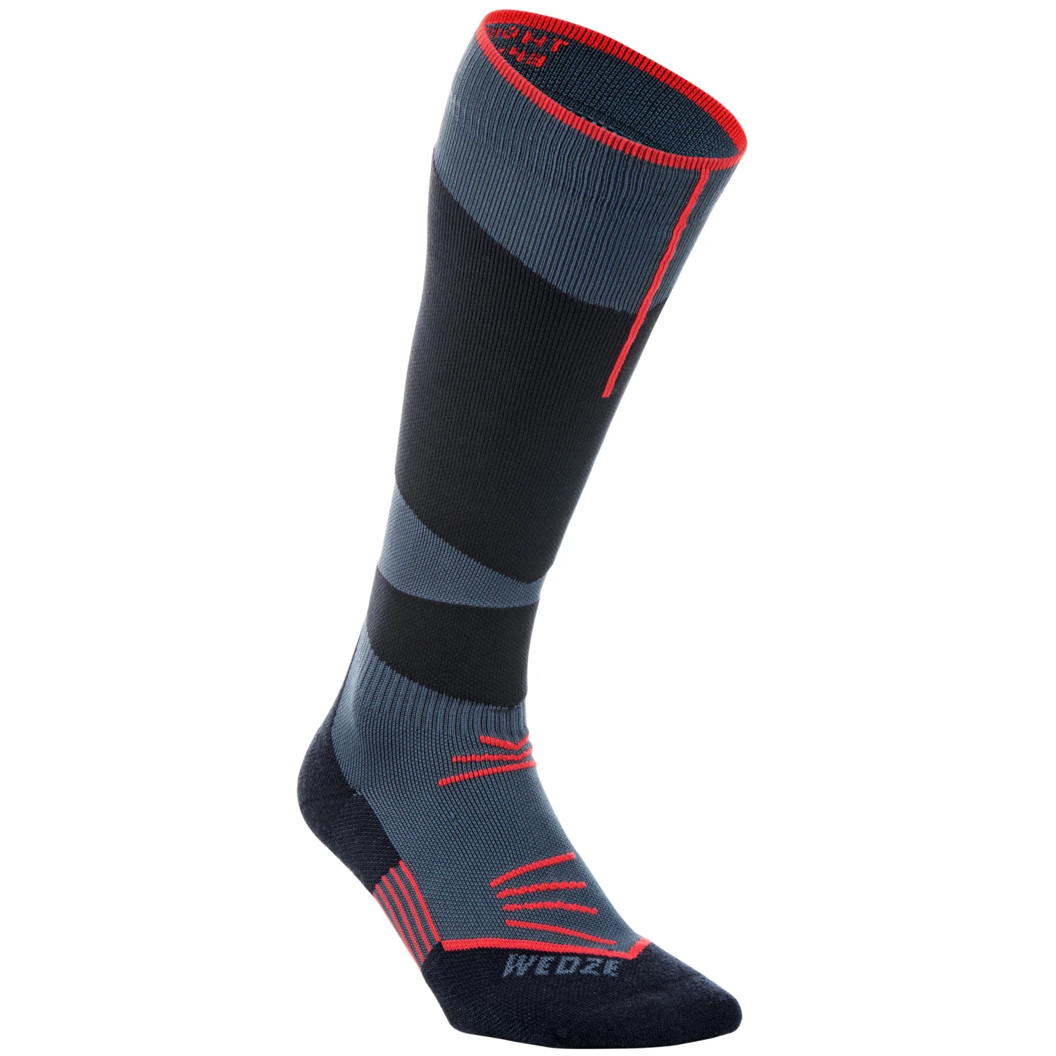 WEDZE Ski Socks - 500 Blue/Red 1 WEDZE Ski Socks - 500 Blue/Red