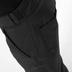 Men's Built-In Foam Pad Snowboard Pants - SNB 100 Black -WEDZE SHOP snb 100 snowboard pants men 5
