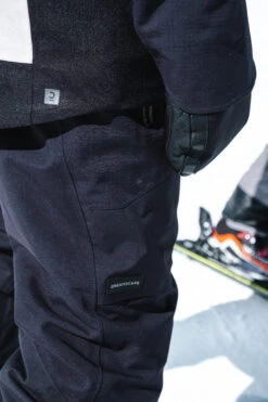 Men's Snowboard And Ski Bib Pants – SNB 900 Black -WEDZE SHOP snowboard and ski bib pants snb 900 black 14