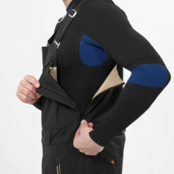 Men's Snowboard And Ski Bib Pants – SNB 900 Black -WEDZE SHOP snowboard and ski bib pants snb 900 black 4