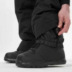 Men's Snowboard And Ski Bib Pants – SNB 900 Black -WEDZE SHOP snowboard and ski bib pants snb 900 black 5