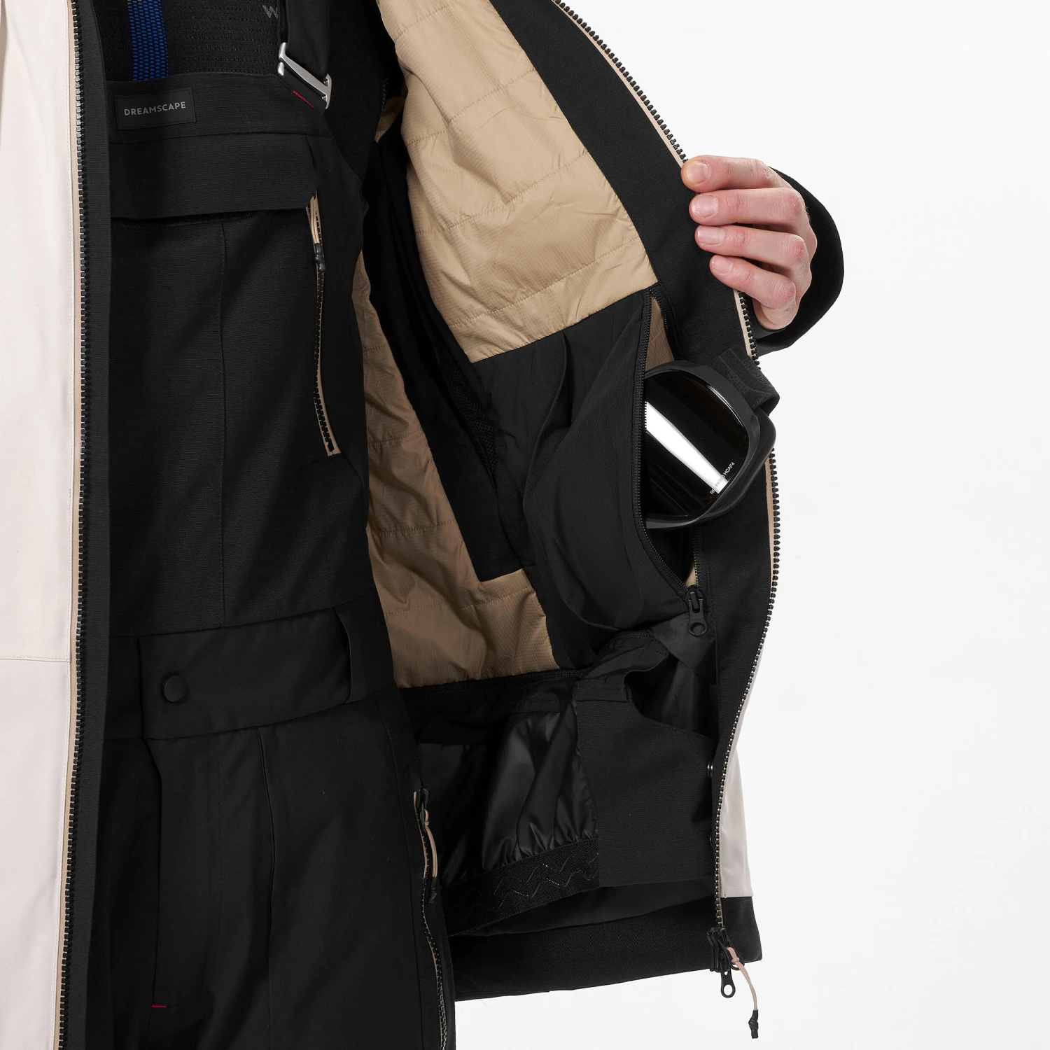 Men's Snowboard Jacket – SNB 900 Beige 12 Men's Snowboard Jacket – SNB 900 Beige - Image 12