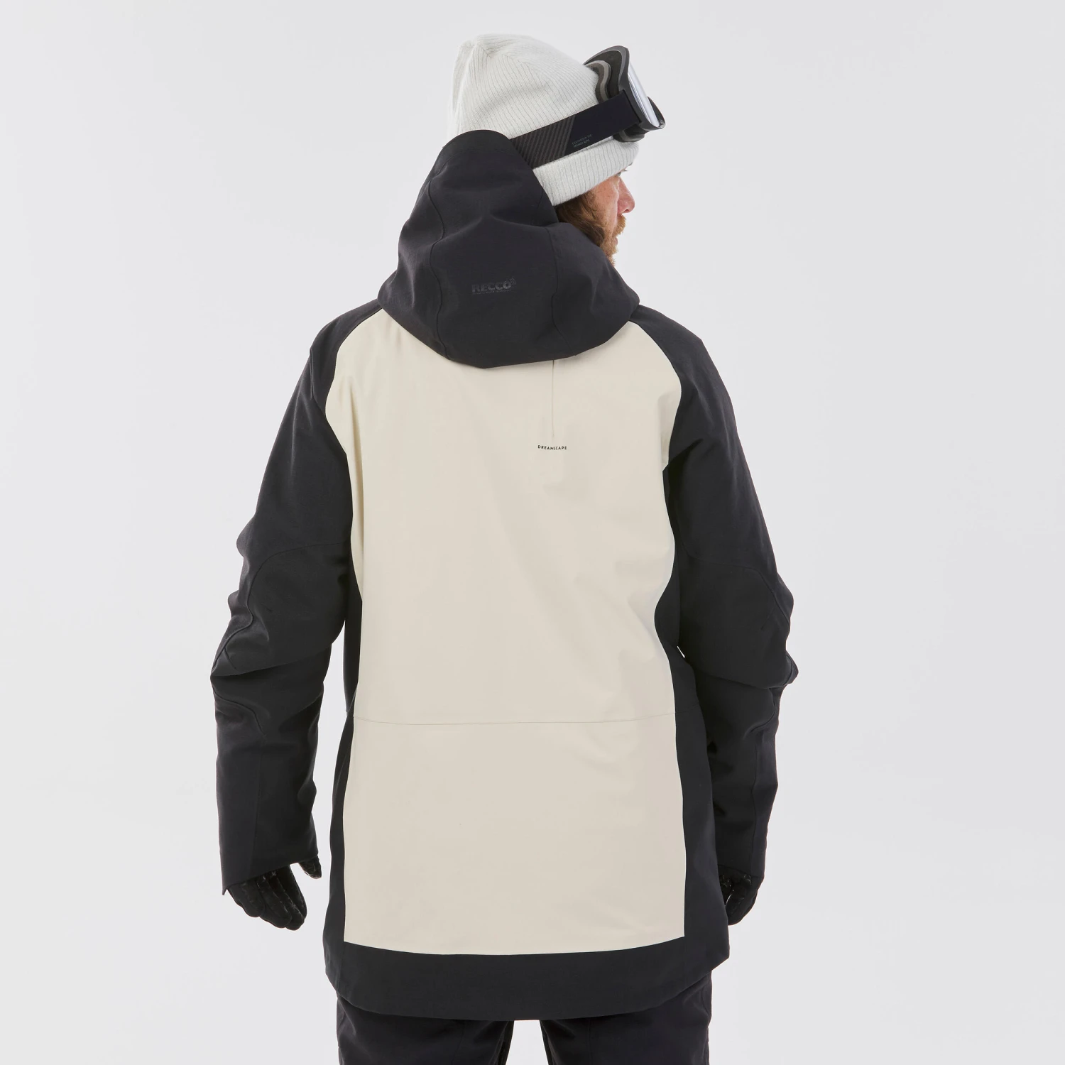 Men's Snowboard Jacket – SNB 900 Beige 5 Men's Snowboard Jacket – SNB 900 Beige - Image 5