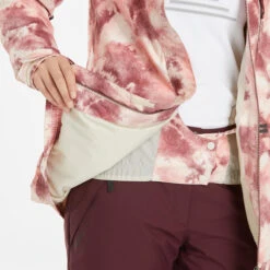 Women's Snowboard And Ski Jacket - 100 Pink -WEDZE SHOP snowboard ski jacket snb 100 pink 7