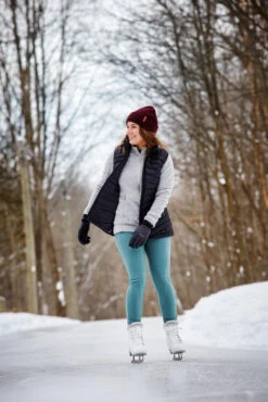 Warm Figure Skates - IS 120 White -WEDZE SHOP warm figure skates is 120 white 2