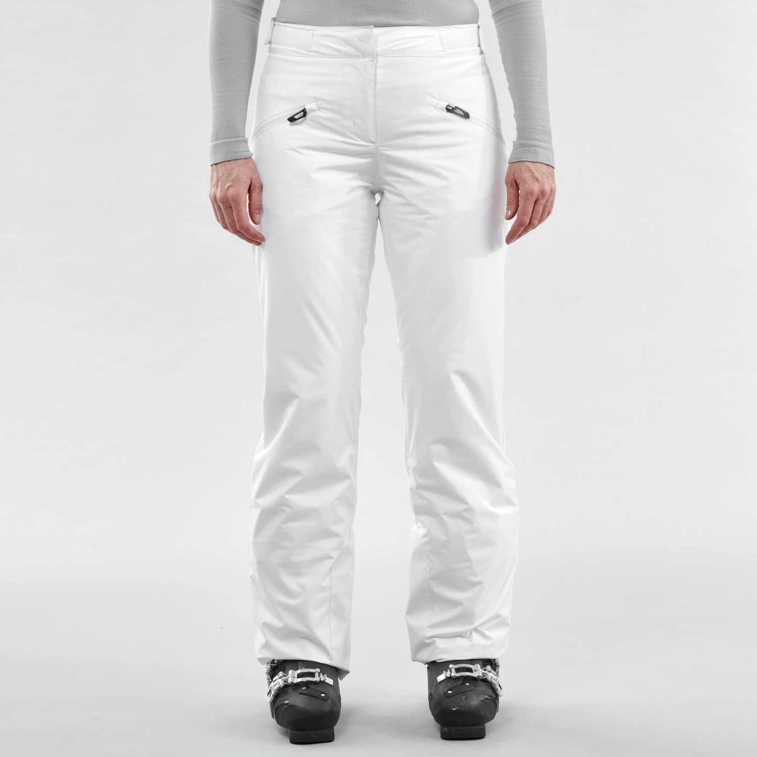 WEDZE Women’s Downhill Ski Pants - 180 White 3 WEDZE Women’s Downhill Ski Pants - 180 White - Image 3