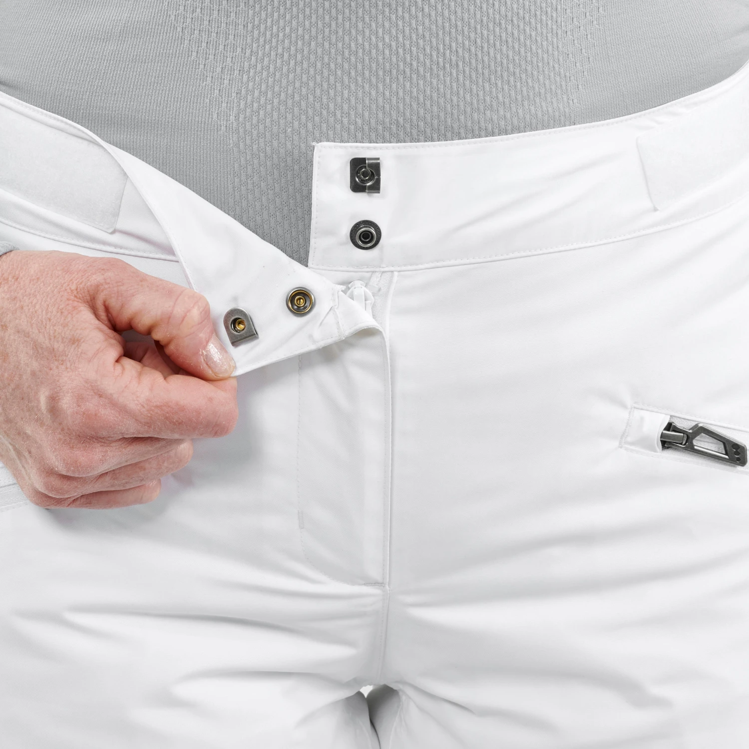 WEDZE Women’s Downhill Ski Pants - 180 White 7 WEDZE Women’s Downhill Ski Pants - 180 White - Image 7