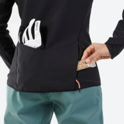 Women's Cross-Country Skiing Jacket – 550 Black -WEDZE SHOP women s cross country skiing jacket 550 black 3