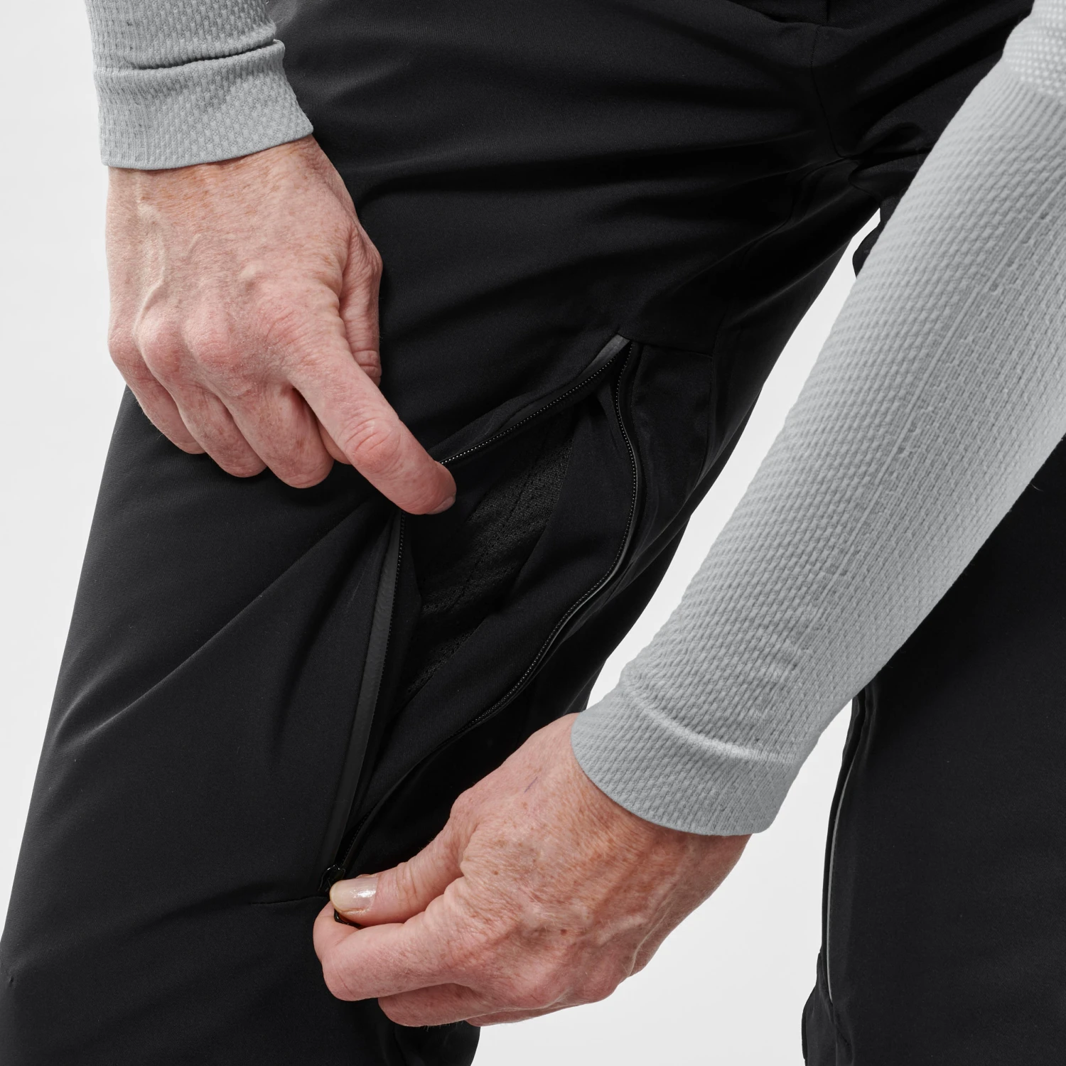 WEDZE Women's Downhill Ski Pants - 980 Black 11 WEDZE Women's Downhill Ski Pants - 980 Black - Image 11