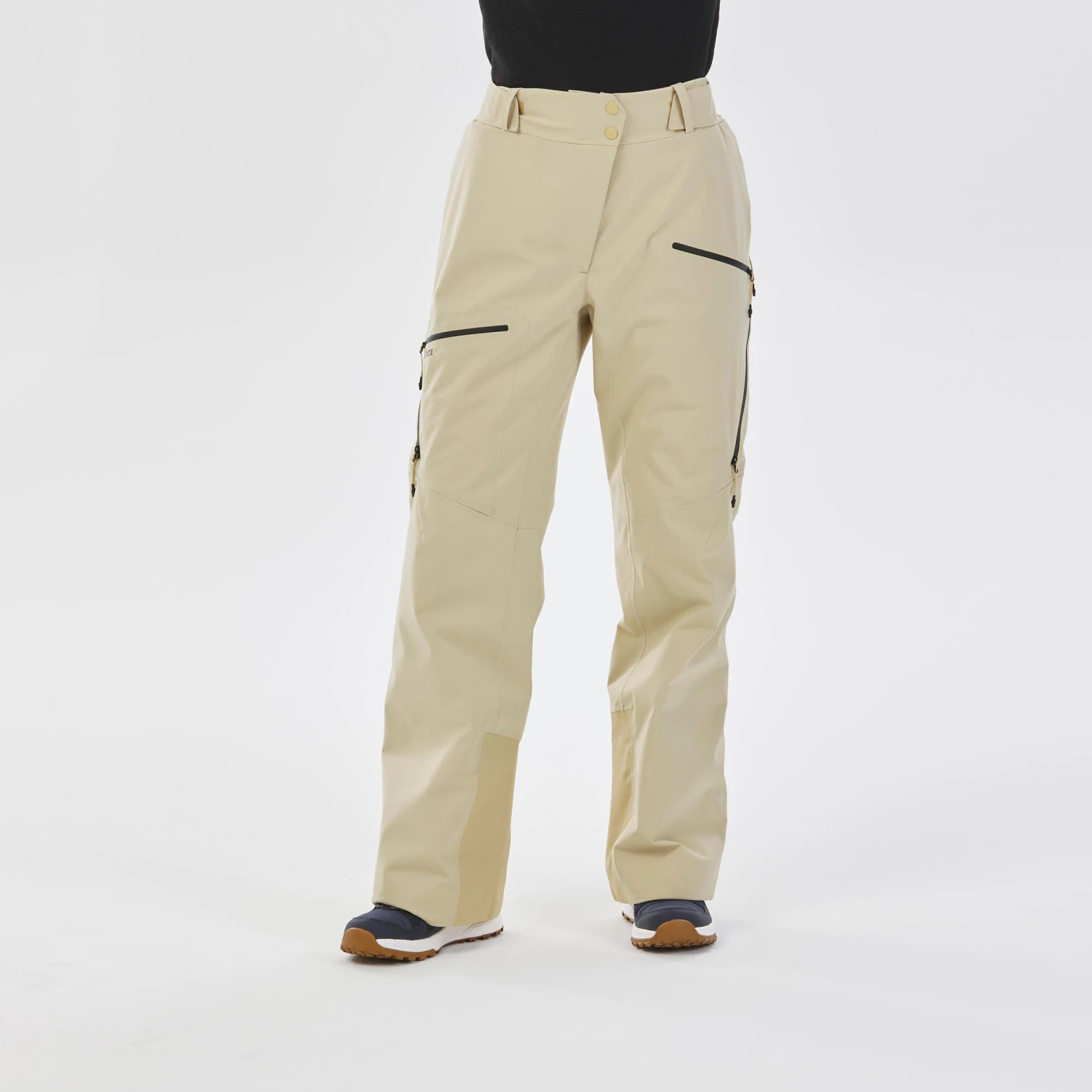 WEDZE Women's Ski Pants - FR 100 Beige 2 WEDZE Women's Ski Pants - FR 100 Beige - Image 2