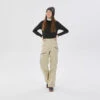 WEDZE Women's Ski Pants - FR 100 Beige