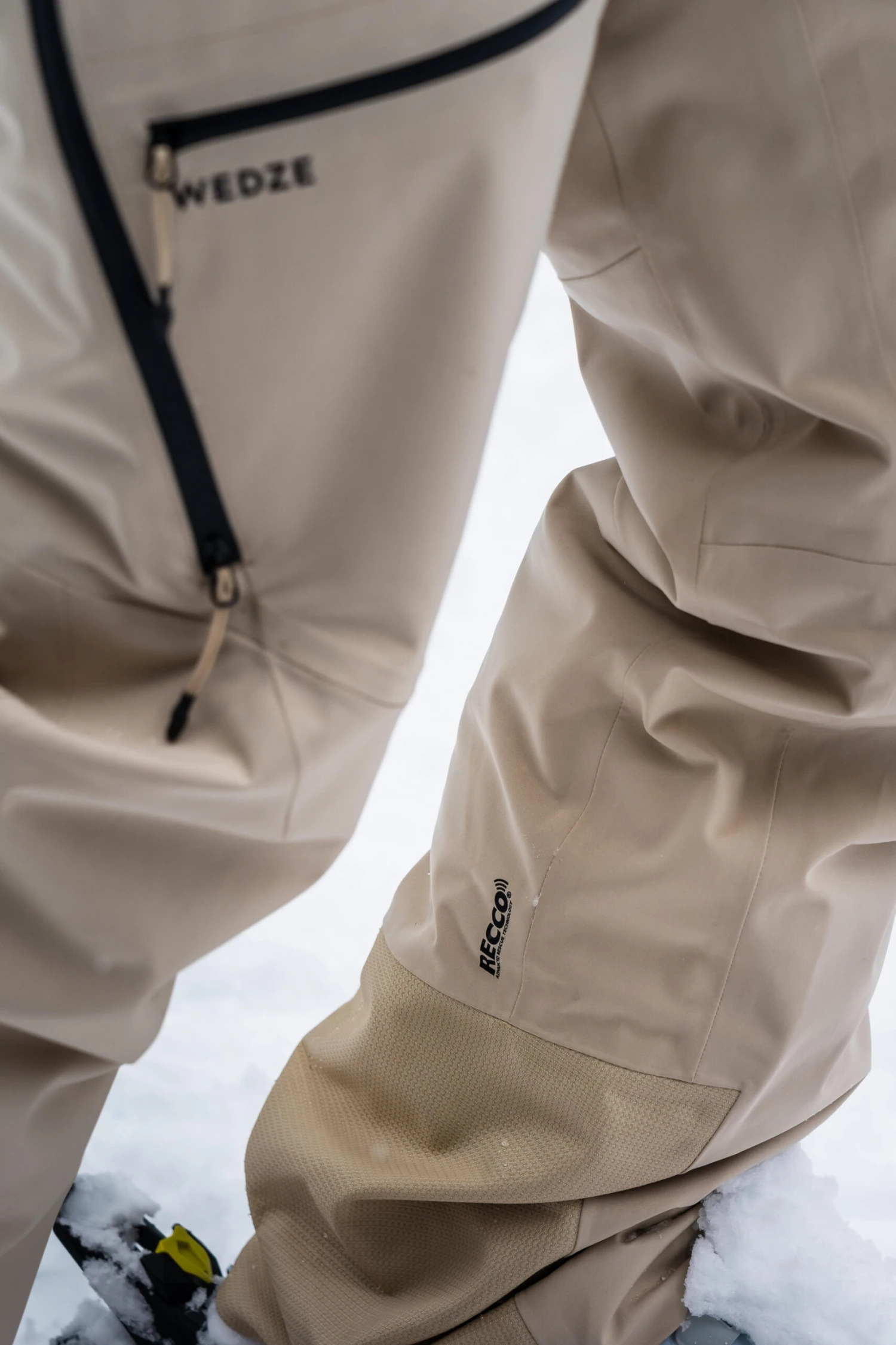 WEDZE Women's Ski Pants - FR 100 Beige 14 WEDZE Women's Ski Pants - FR 100 Beige - Image 14