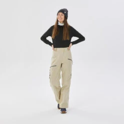 WEDZE Women's Ski Pants - FR 100 Beige