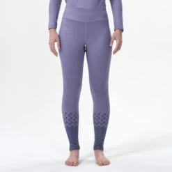 WEDZE Women's Ski Base Layer Bottoms - 500 Purple -WEDZE SHOP women s ski base layer bottoms 500 purple 4