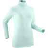 WEDZE Women's Ski Base Layer Top – 500 Green