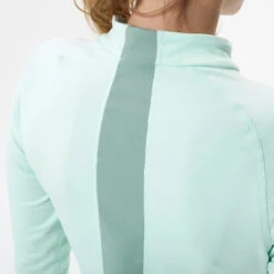 WEDZE Women's Ski Base Layer Top – 500 Green -WEDZE SHOP women s ski base layer top 500 green 3