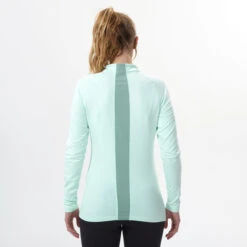 WEDZE Women's Ski Base Layer Top – 500 Green -WEDZE SHOP women s ski base layer top 500 green 6