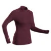 WEDZE Women's Ski Base Layer Top - BL 500 Red