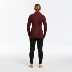 WEDZE Women's Ski Base Layer Top - BL 500 Red 9 WEDZE Women's Ski Base Layer Top - BL 500 Red -WEDZE SHOP women s ski base layer top bl 500 red 2