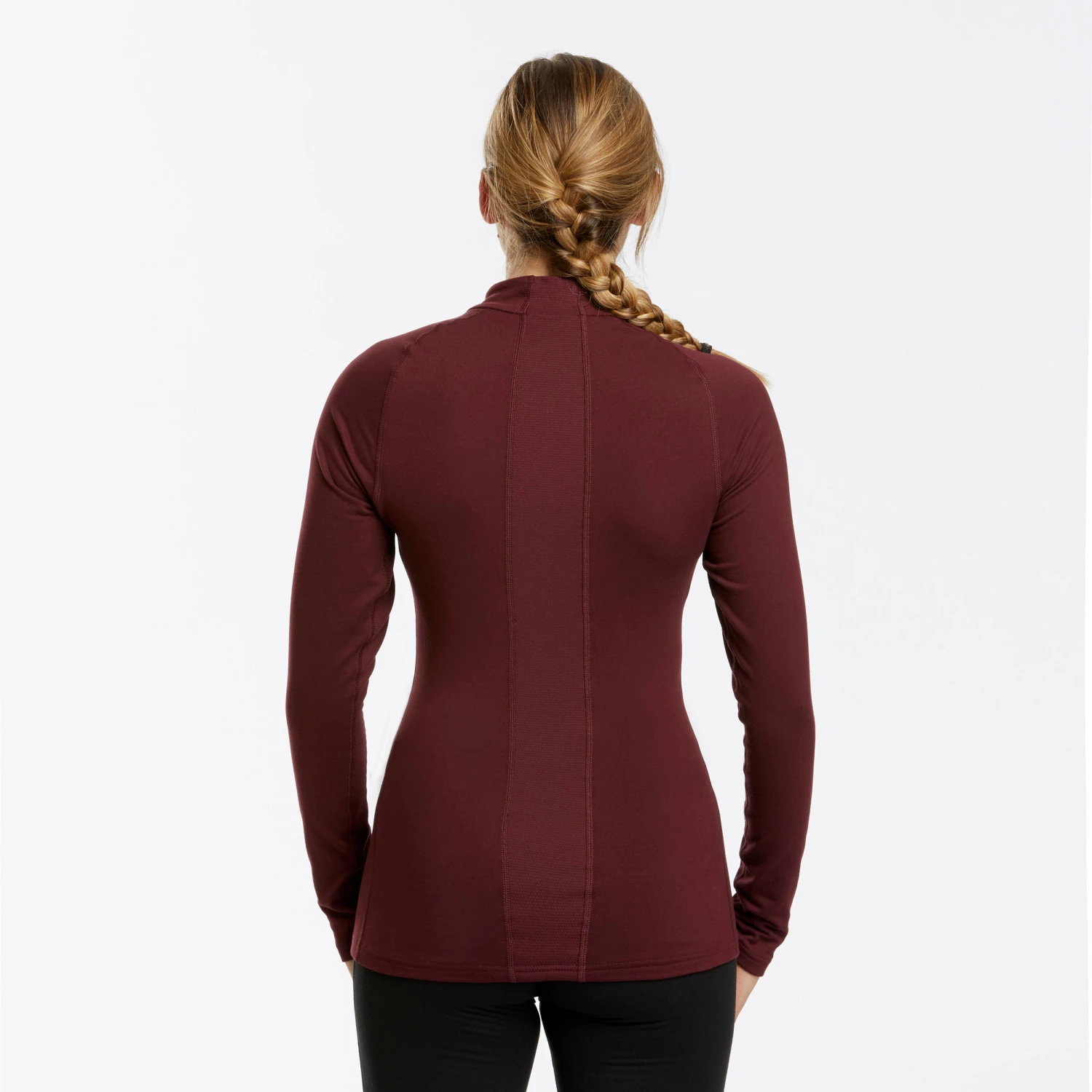 WEDZE Women's Ski Base Layer Top - BL 500 Red 5 WEDZE Women's Ski Base Layer Top - BL 500 Red - Image 5