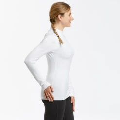 WEDZE Women's Ski Base Layer Top – BL 500 White 11 WEDZE Women's Ski Base Layer Top – BL 500 White -WEDZE SHOP women s ski base layer top bl 500 white 4