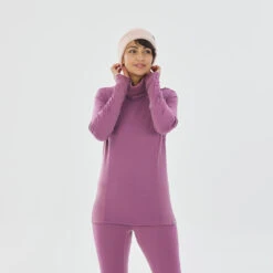 WEDZE Women’s Ski Base Layer Top - BL 900 Pink