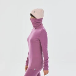 WEDZE Women’s Ski Base Layer Top - BL 900 Pink -WEDZE SHOP women s ski base layer top bl 900 purple 4