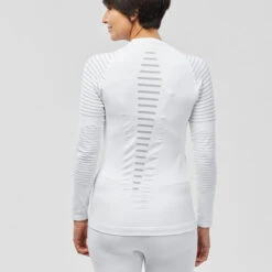 WEDZE Women’s Ski Base Layer Top - BL 980 White -WEDZE SHOP women s ski base layer top bl 980 white 5