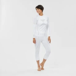 WEDZE Women’s Ski Base Layer Top - BL 980 White -WEDZE SHOP women s ski base layer top bl 980 white 9