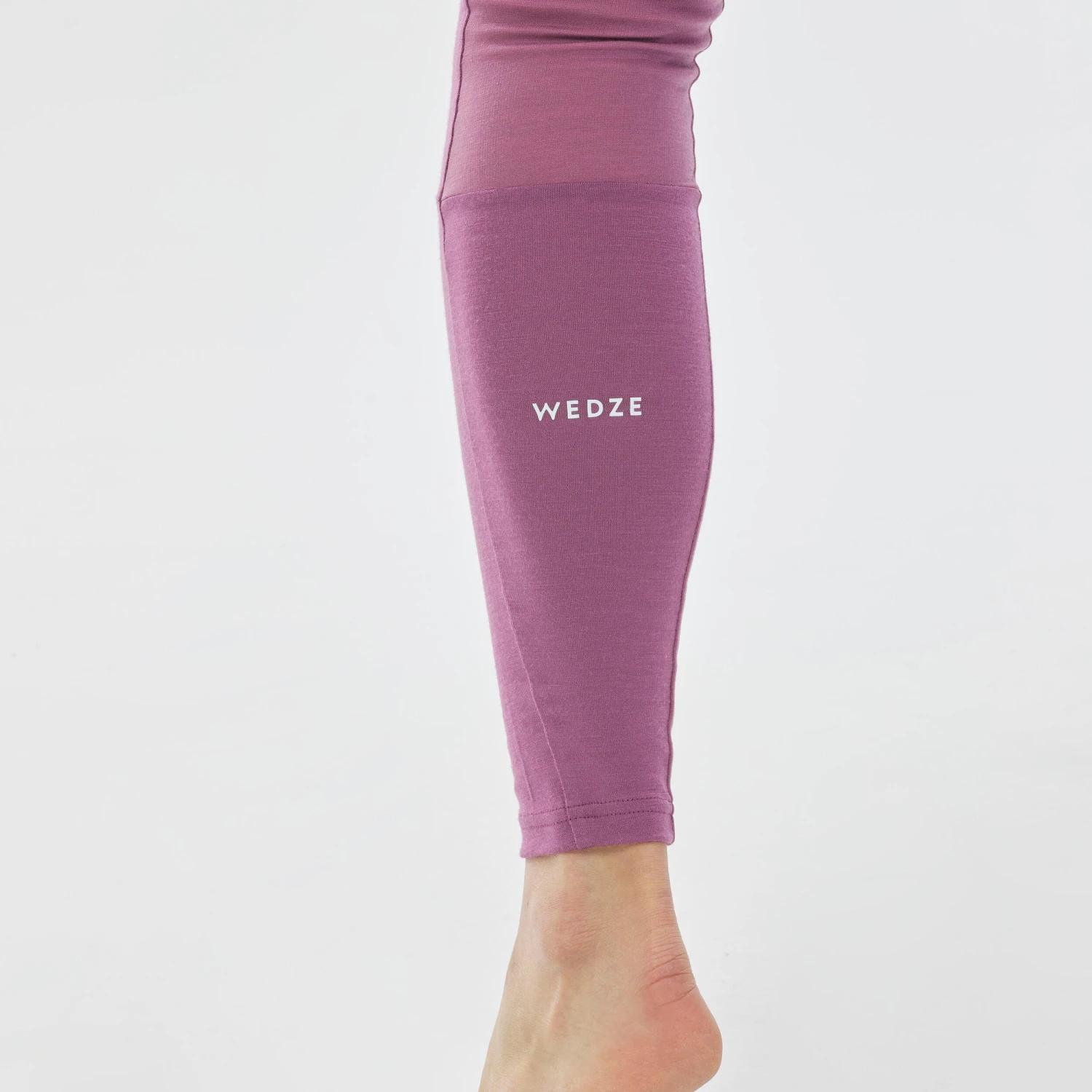 WEDZE Women's Ski Base Layer Wool Bottoms - BL 900 Purple 7 WEDZE Women's Ski Base Layer Wool Bottoms - BL 900 Purple - Image 7