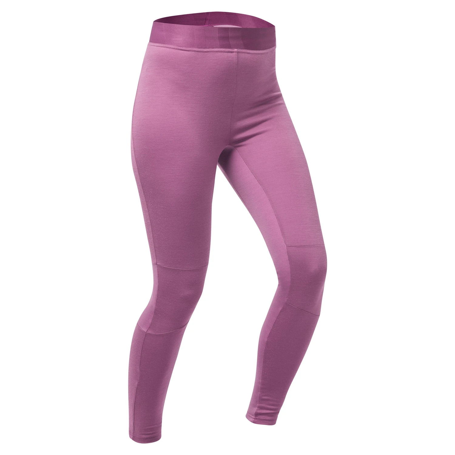 WEDZE Women's Ski Base Layer Wool Bottoms - BL 900 Purple 1 WEDZE Women's Ski Base Layer Wool Bottoms - BL 900 Purple