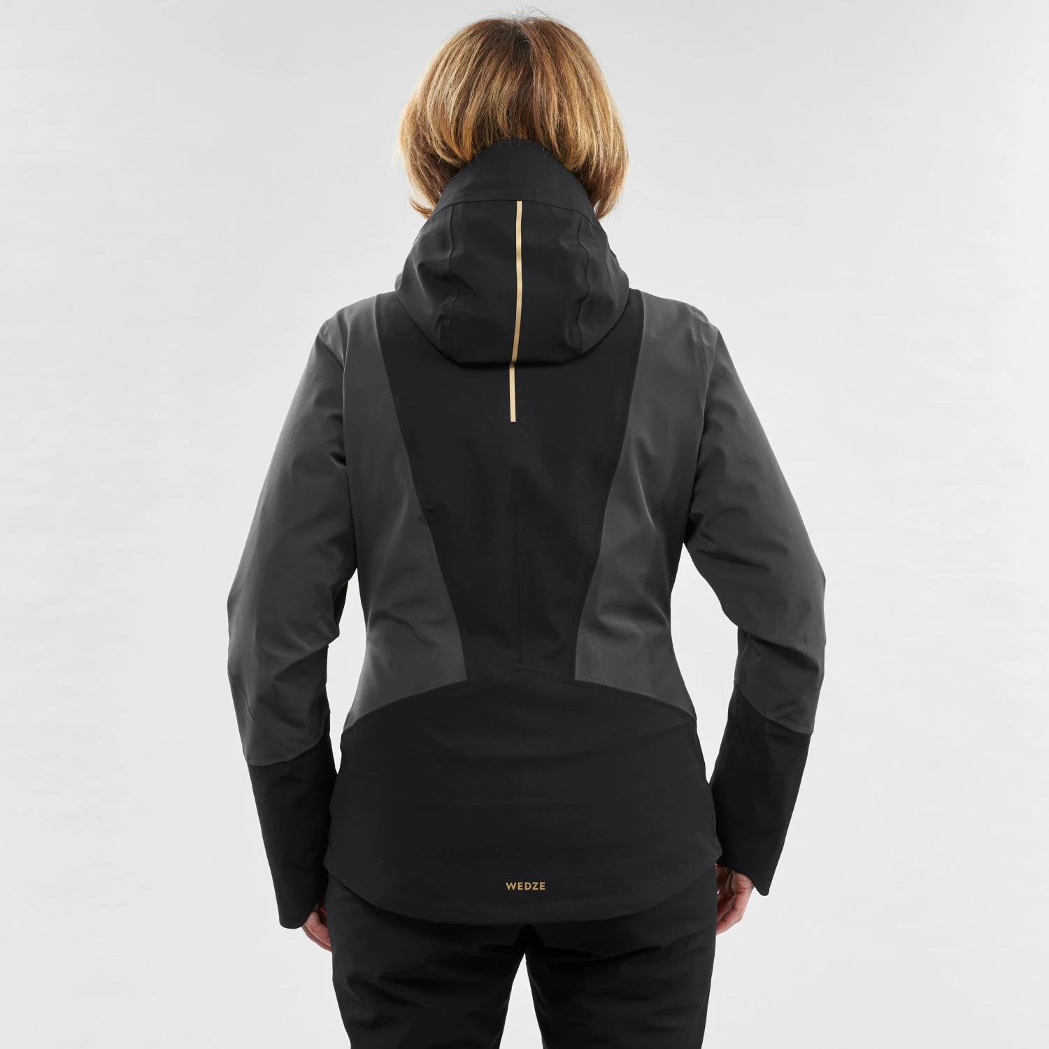 WEDZE Women's Ski Jacket & Midlayer - 980 Black 14 WEDZE Women's Ski Jacket & Midlayer - 980 Black - Image 14